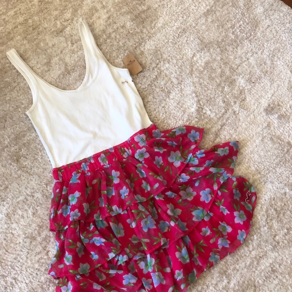 Floral ruffle dress